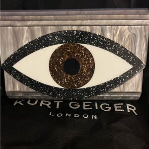 Kurt Geiger Evil Eye Acrylic Crossbody Bag Purse/ Clutch